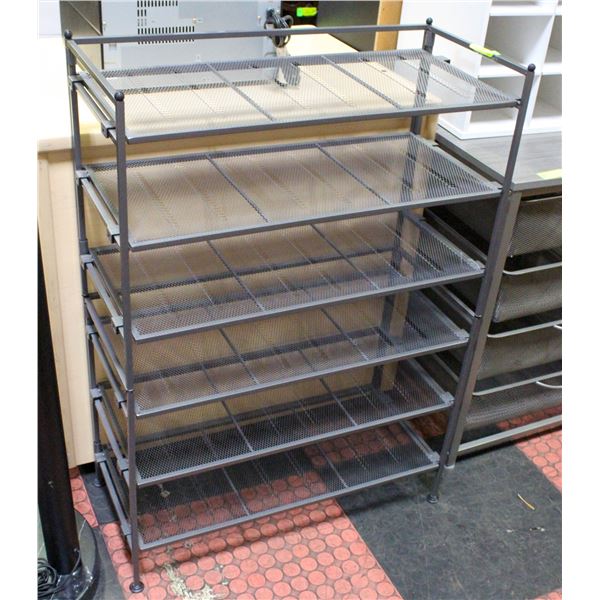METAL SHELVING RACK