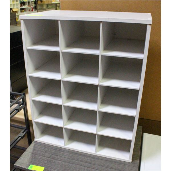 SMALL WHITE ORGANIZER CABINET