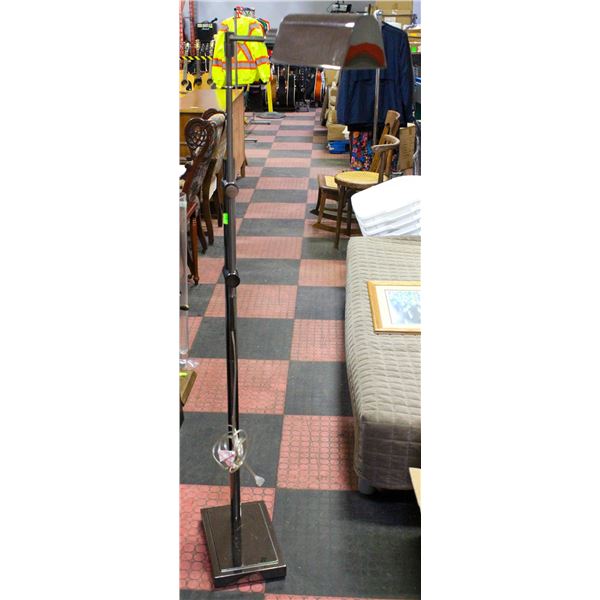 BLACK BOWL TOP FLOOR LAMP 72" TALL