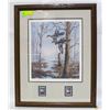 Image 1 : DUCKS UNLIMITED DAVID MAASS PRINT 1652/5000 AND