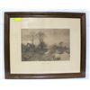 Image 1 : VINTAGE AFTER THE STORM FRAMED PRINT