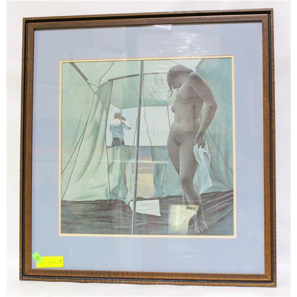 JUNE MOON BY ALEX COLVILLE FRAMED PRINT