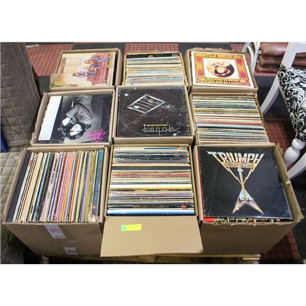 PALLET OF RECORDS: ROCK, POP, COUNTRY & MORE