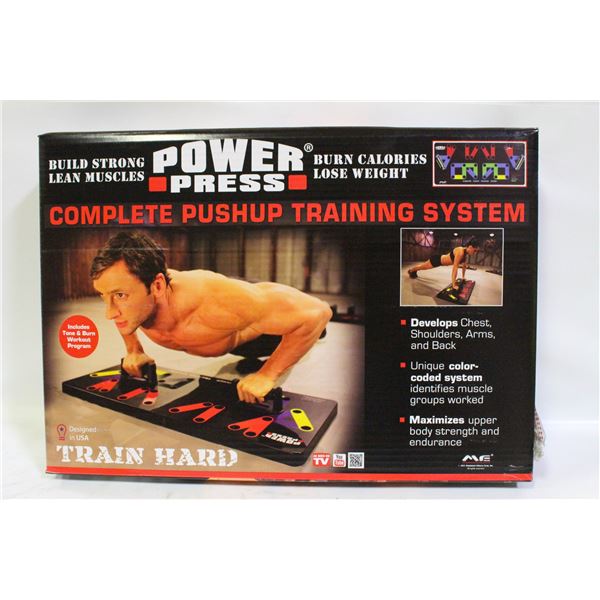 BRAND NEW POWER PRESS COMPLETE WORK-OUT