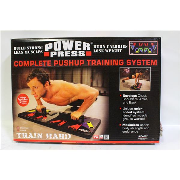 BRAND NEW POWER PRESS COMPLETE WORK-OUT
