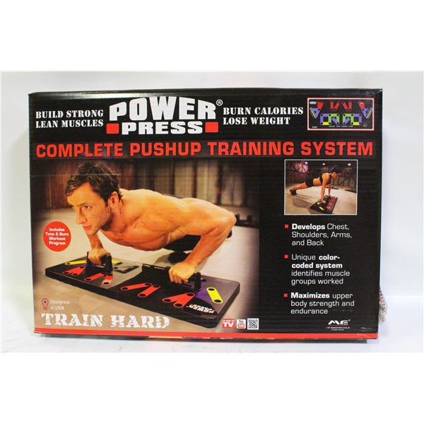 BRAND NEW POWER PRESS COMPLETE WORK-OUT
