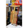 Image 1 : SPARTAN SLED VINTAGE WOOD + METAL PAINTED RED