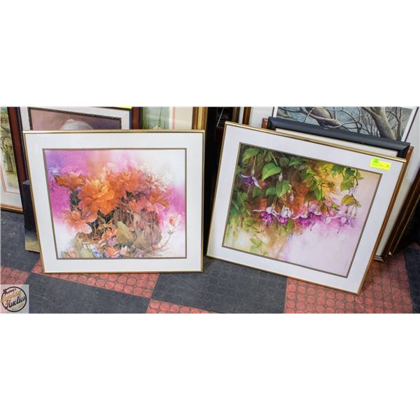 LOT OF 2 DRAHANCHUK PRINTS 24``W X 22``H