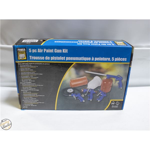 5 PC AIR PAINT GUN KIT NEW IN BOX