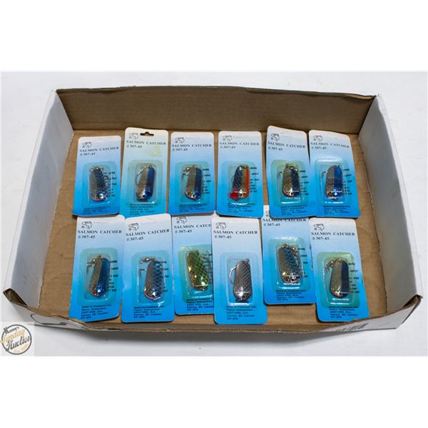 12 NEW ASSORTED FISHING HOOKS JACKFISH/SALMON