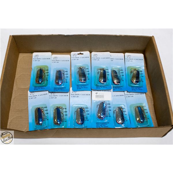 12 NEW ASSORTED FISHING HOOKS JACKFISH/SALMON