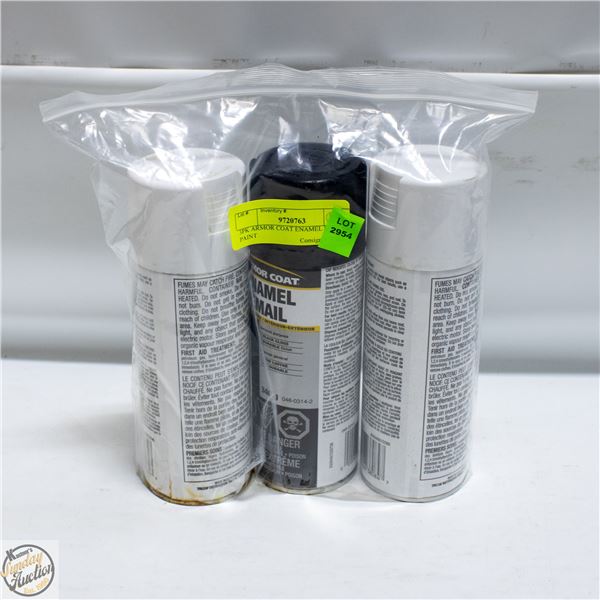 3PK ARMOR COAT ENAMEL SPRAY PAINT