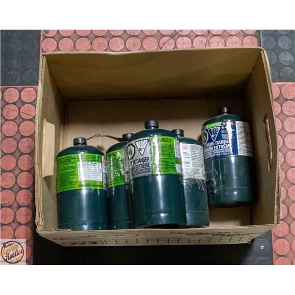 LOT OF 3 CAMPING PROPANE TANKS