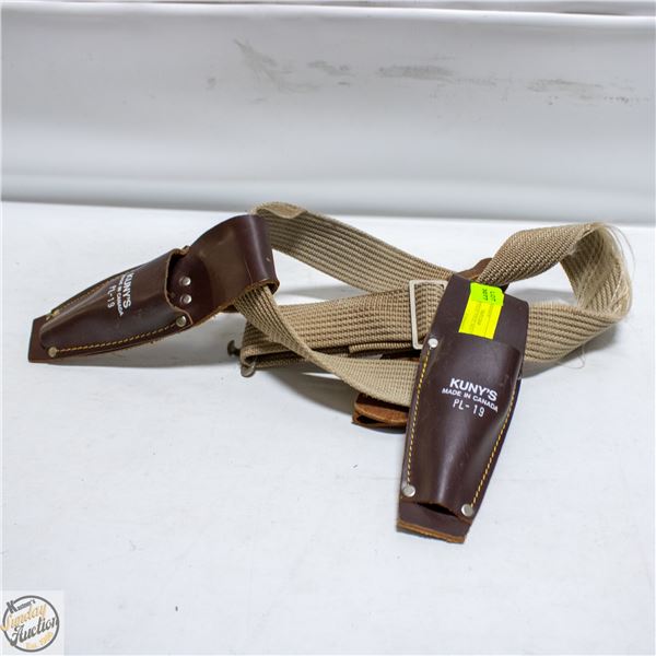 KUNY LEATHER TOOL BELT