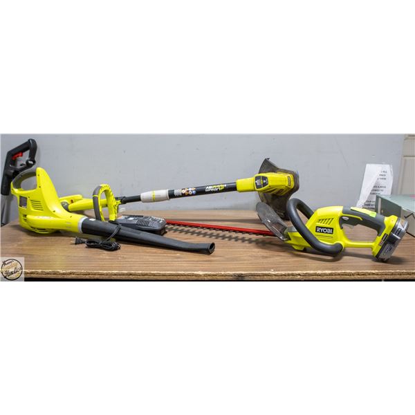 RYOBI TRIMMER/BLOWER/WEEDWACKER/CHARGER