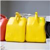 Image 1 : TWO YELLOW 20 LITRE DIESEL JUGS