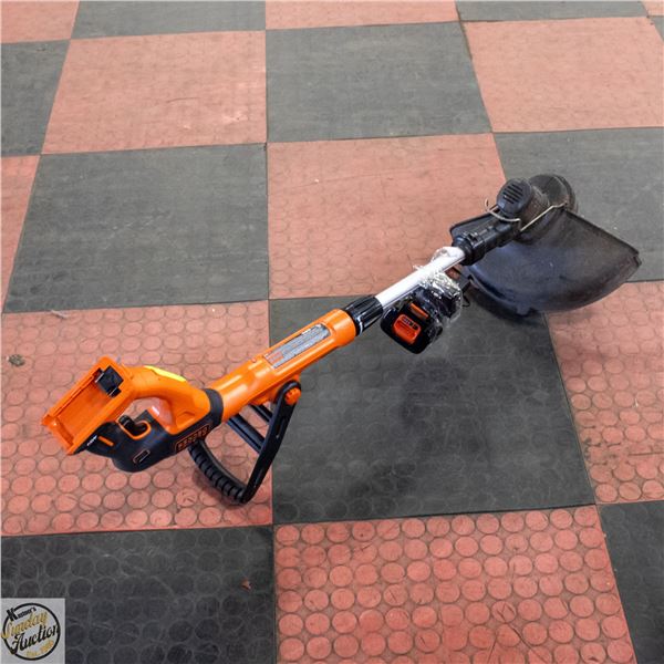 BLACK AND DECKER WEEDER WITH BATTERY AND CHARGER