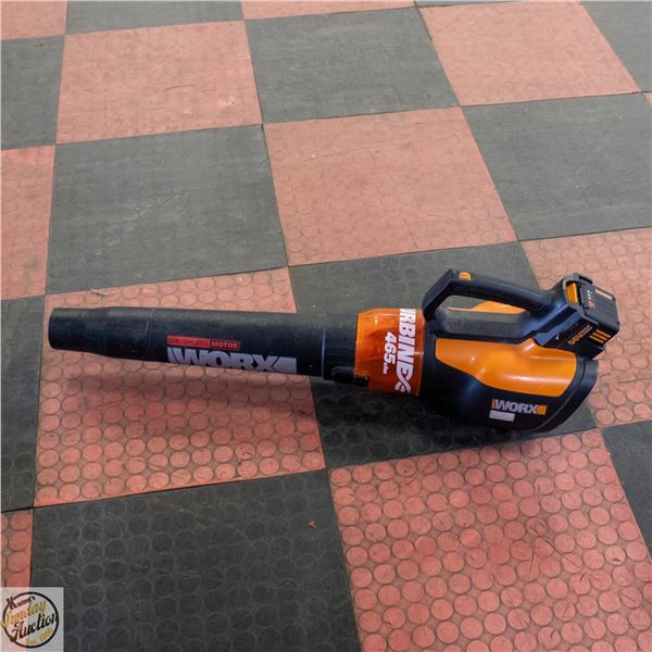 WORX 465 CFM BLOWER NO CHARGER