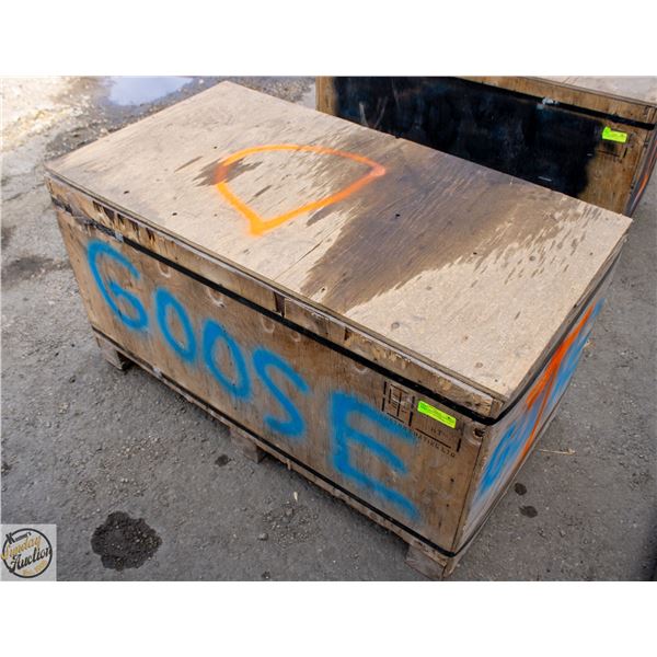 CRATE OF AIR LIQUIDE BLUESHIELD COVERED ELCTRODES