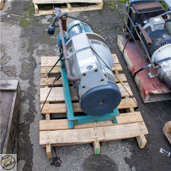 HYDROVANE COMPRESSOR LEESON 3 PHASE ELECTRIC MOTOR