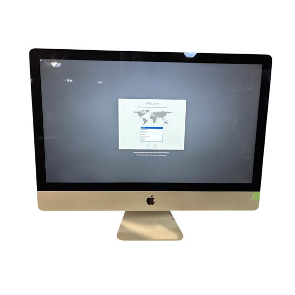 Apple iMac 27-inch A1419 (Late 2013 / Serial No. C02NJ9Y2F8J4) - Tested / Powers On, small chip (scr
