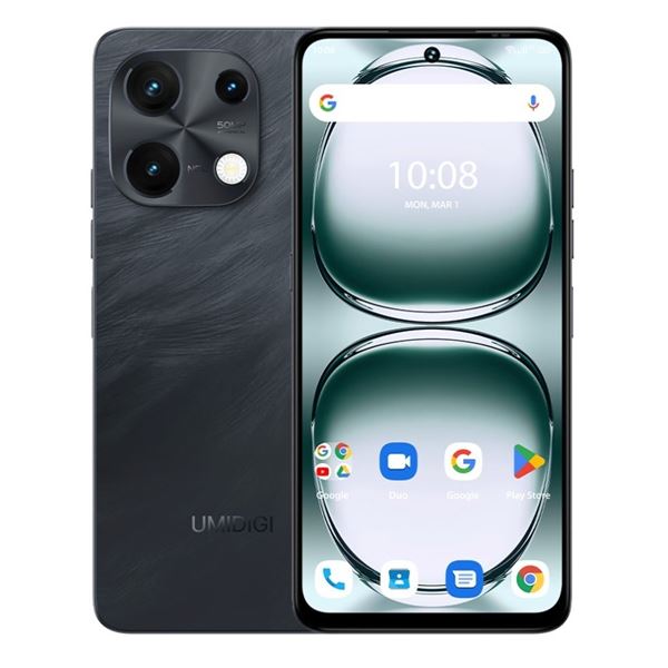 UMIDIGI Note 100 Smartphone, RV: $210, Rock Black, ROM128GB + RAM 6GB, Dual SIM Card (Tested/Working
