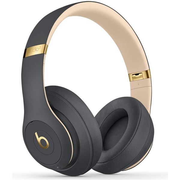 New - Beats Studio3 Wireless Headphones, RV: $479 - Shadow Gray, Noise Cancelling On-Ear (without bo