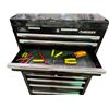 Image 2 : Husky Standard-Duty 10-Drawer Tool Storage Rolling Cabinet - Gloss Black, H55" x W28"