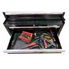 Image 3 : Husky Standard-Duty 10-Drawer Tool Storage Rolling Cabinet - Gloss Black, H55" x W28"