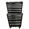 Image 1 : Husky Standard-Duty 10-Drawer Tool Storage Rolling Cabinet - Gloss Black, H55" x W28"