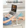 Image 2 : BNIB SAIJI Adjustable Laptop Table Grey - RV: $79.99, (Model HL36), 27.5" x 14.1", Compatible 17" La