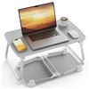 Image 1 : BNIB SAIJI Adjustable Laptop Table Grey (Model HL30), 20.6" x 11.8"