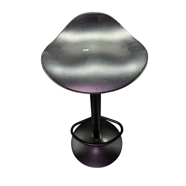 New Floor Model - The Living Lab, Black Adjustable Swivel Stool
