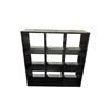 Image 1 : New Floor Model - The Living Lab, Large Dark Wood Bookshelf, 43" x 43" x 15" (some minor wear)