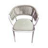 Image 1 : New Floor Model - The Living Lab, Metal Frame Chair with Woven Back