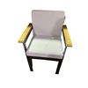 Image 1 : New Floor Model - The Living Lab, Black and Wooden Frame Armchair