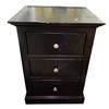 Image 1 : New Floor Model - The Living Lab, Black 3-Drawer NightStand (W21.5" - some minor wear)