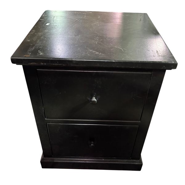 New Floor Model - The Living Lab, Black NightStand (W21.5" - some minor wear)
