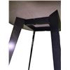 Image 3 : New Floor Model - The Living Lab, Round Grey Table with Black Metal Legs (Dia. 36" - minor chips on 