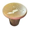Image 1 : New Floor Model - Zach End-Table - Burnished Parawood, Dia. 16.5" x H20"