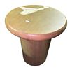 Image 1 : New Floor Model - Zach End-Table - Burnished Parawood, Dia. 16.5" x H20"