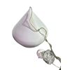Image 1 : New Floor Model - The Living Lab, Modern Beige Teardrop Pendant, Approx. Dia. 17"