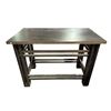 Image 1 : New Floor Model - The Living Lab, Black Metal Kitchen Island, 54" x 29" (some minor wear)