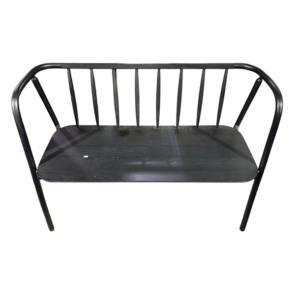 New Floor Model - The Living Lab, Black Wooden Daybed, W46"