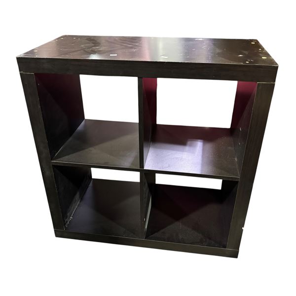 New Floor Model - The Living Lab, Black Cubed Storage Unit, 31  x 31  x 15.5  (some minor wear)