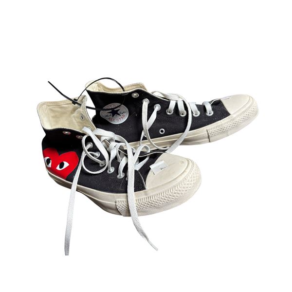 Converse Chuck Taylor All Star High x Comme des Garcons Play (Size US 7.5 - Pre-Owned)