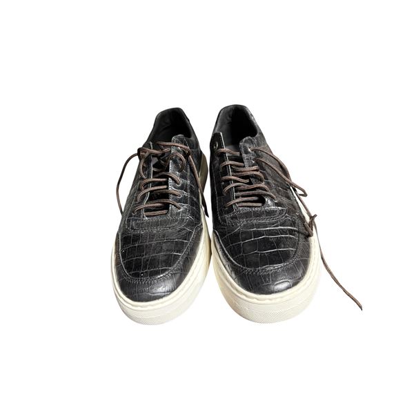 Geox Mens Deiven D Leather Sneakers (Size US 12 - Pre-Owned)
