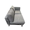 Image 3 : 1-Pcs 2.5-Seater Sofa, Dark Grey Fabric, W62" (WMS-00078-202)