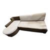 Image 1 : Outdoor Sectional Sofa, W91" x D29"/48"