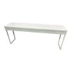 Image 1 : Modern White 2-Drawer Console Table, W70"